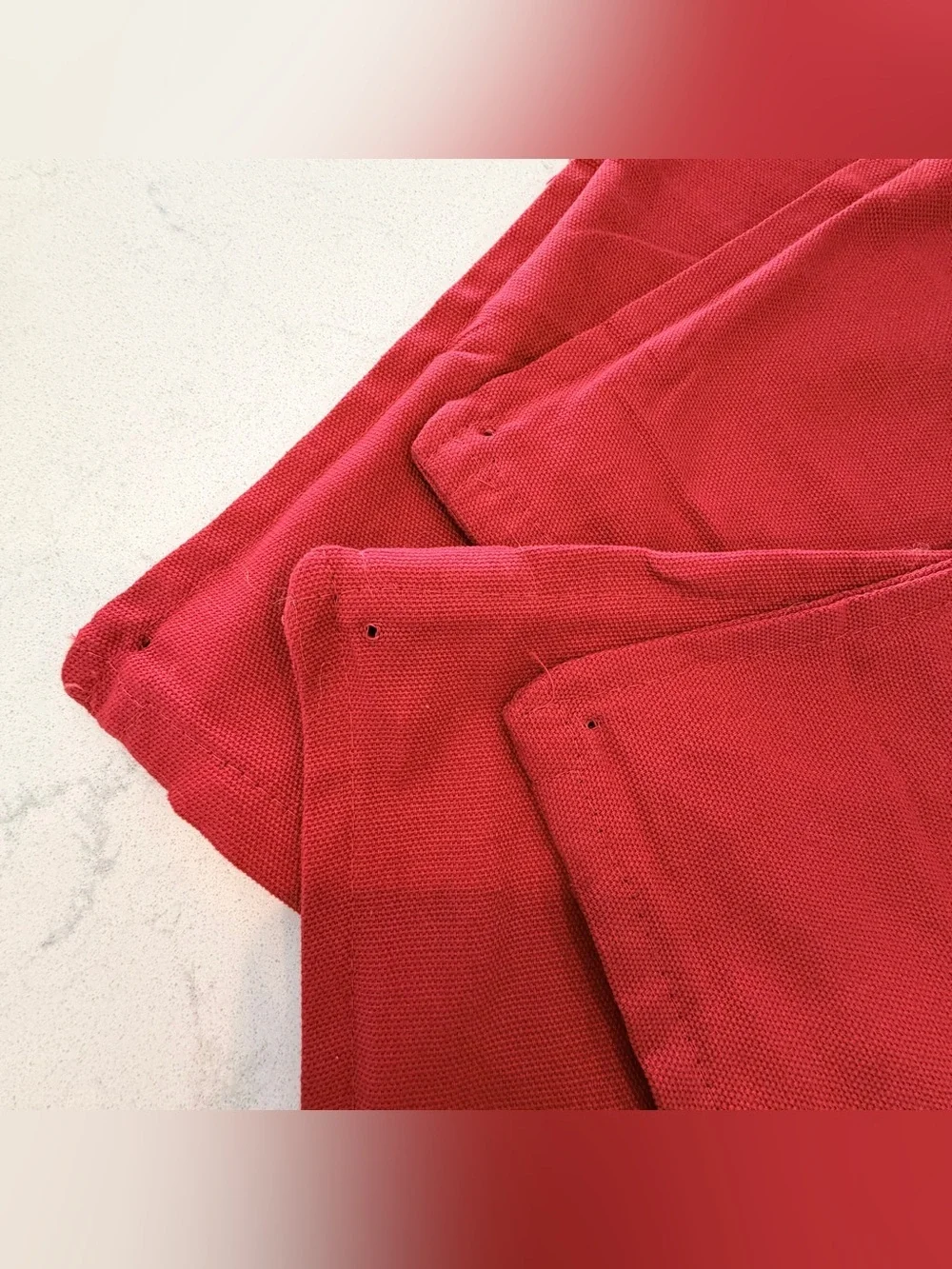 Lot of 4 Ikea Red Gurli Cushion Cover 16”x24” NWOT (Previously Used For Display)